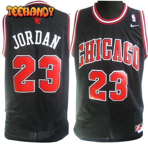 Chicago Bulls Michael Jordan Black Chicago Throwback Jersey