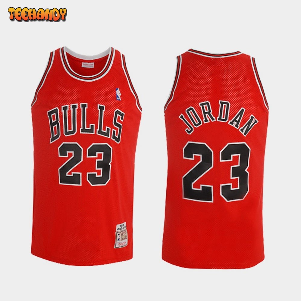 Chicago Bulls Michael Jordan Bulls Red Throwback Jersey