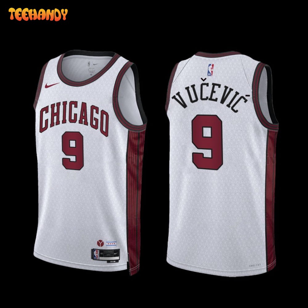 Chicago Bulls Nikola Vucevic 2022-23 City Edition Jersey White