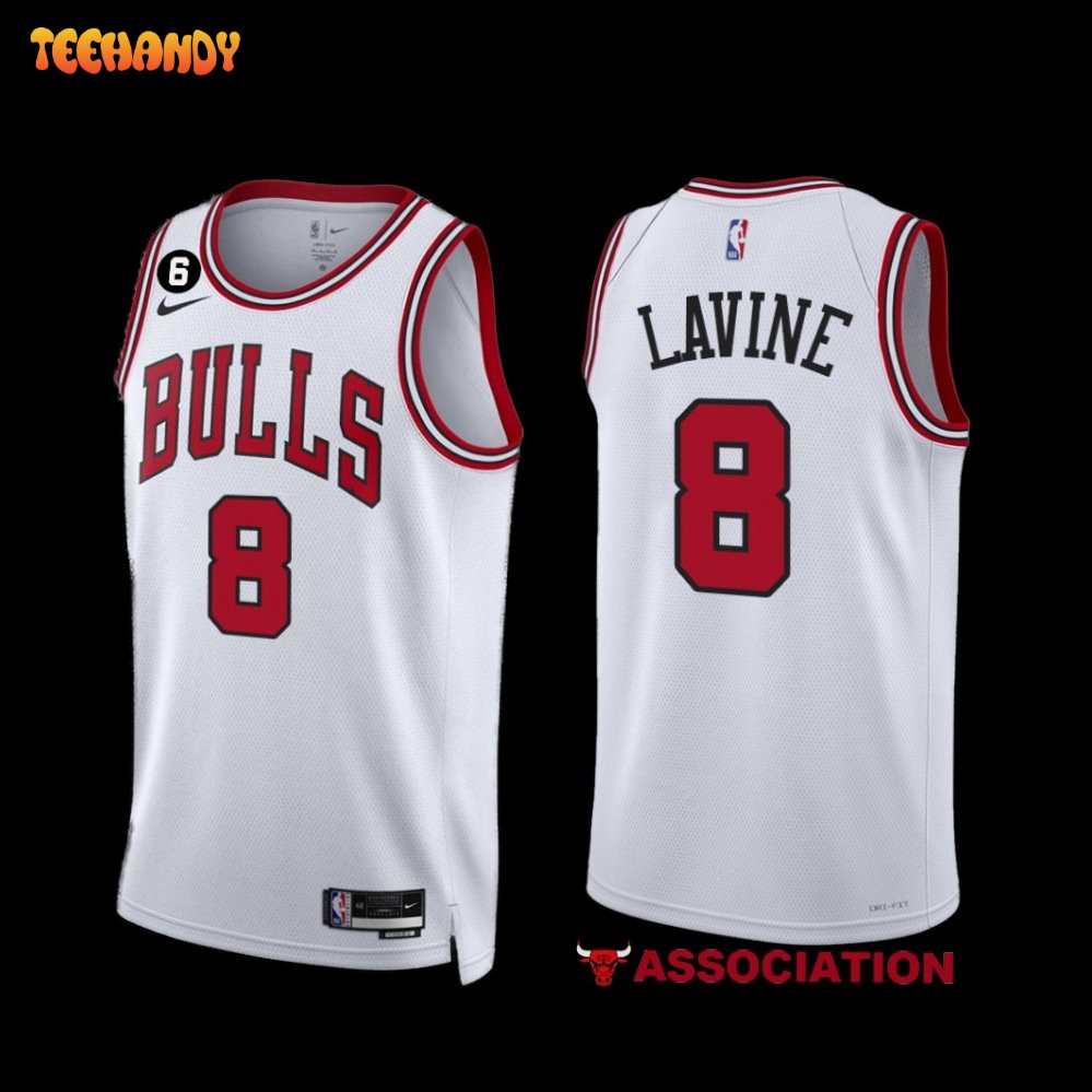 Chicago Bulls Zach LaVine 2022-23 White Association Edition Jersey