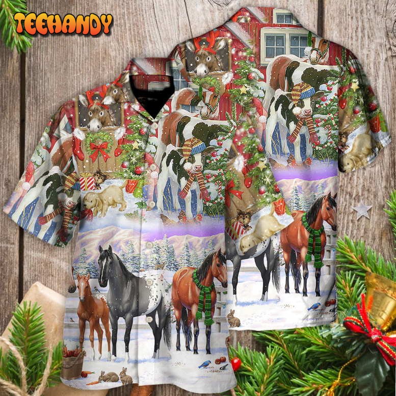 Christmas Farm Merry Xmas To Everyone Hawaiian Shirt