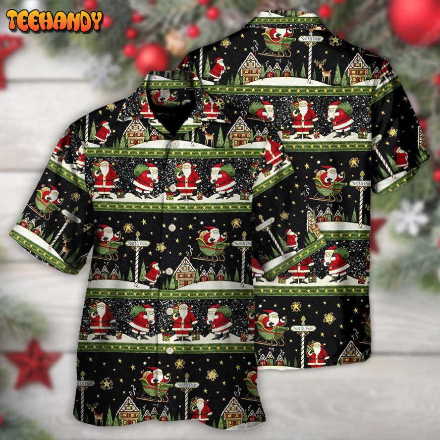 Christmas Santa Claus Big Night Hawaiian Shirt