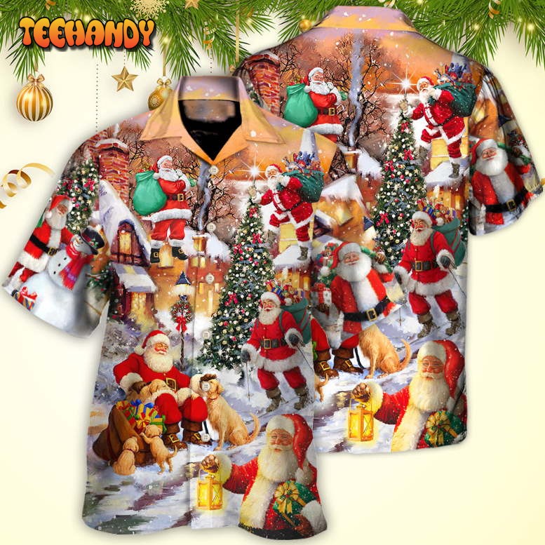 Christmas Santa Claus Story In The Town Gift For Xmas Hawaiian Shirt