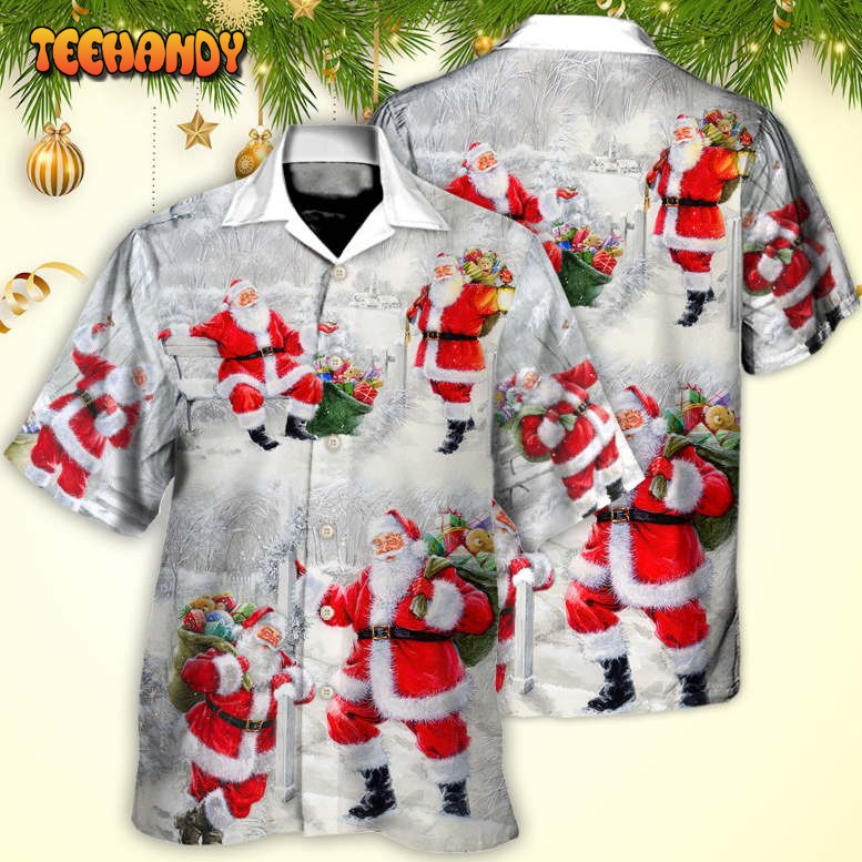 Christmas Santa Is Always With You Art Style Hawaiian Shirt