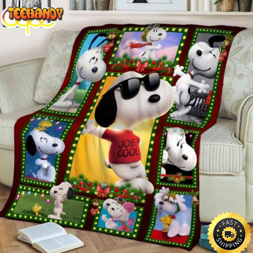 Christmas Snoopy 3D Full Printing Snoopy Blanket Christmas