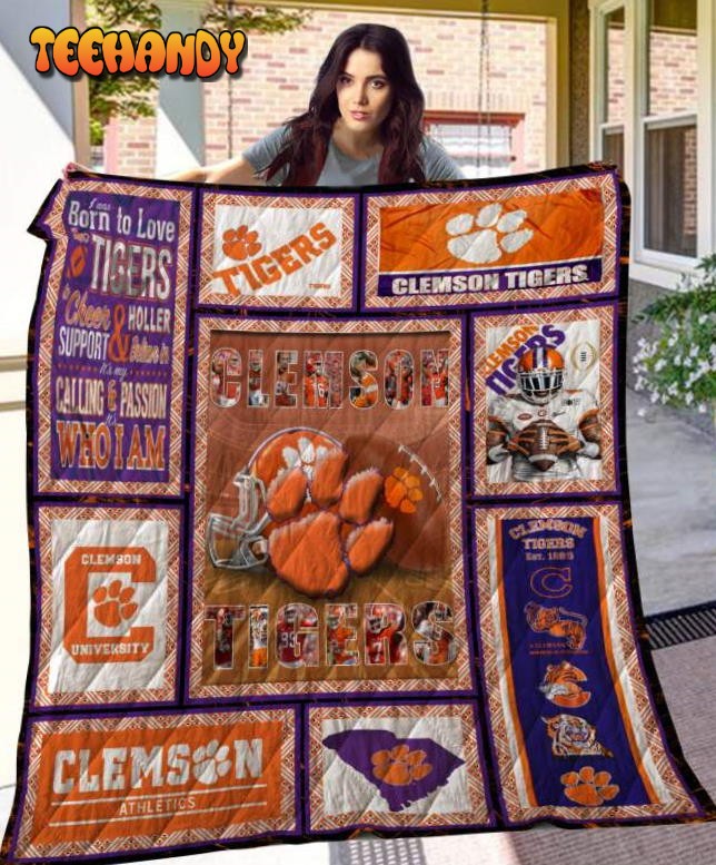 Clemson Tigers 3D Customized Quilt Blanket