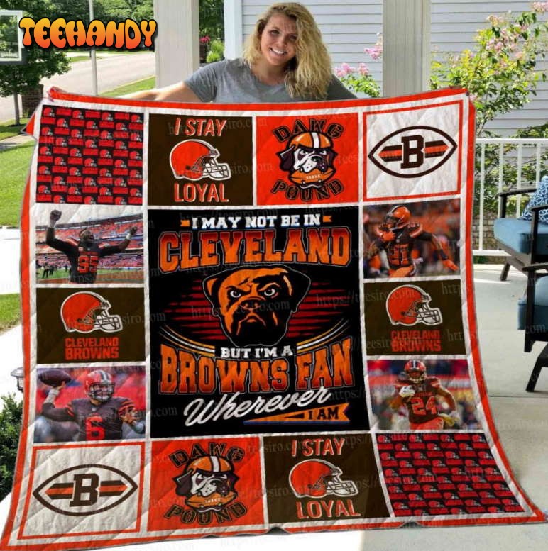 Cleveland Browns 3D Quilt Blanket