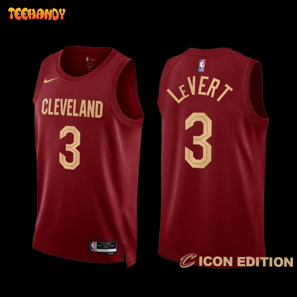 Cleveland Cavaliers Caris LeVert 2022-23 Icon Edition Jersey Wine