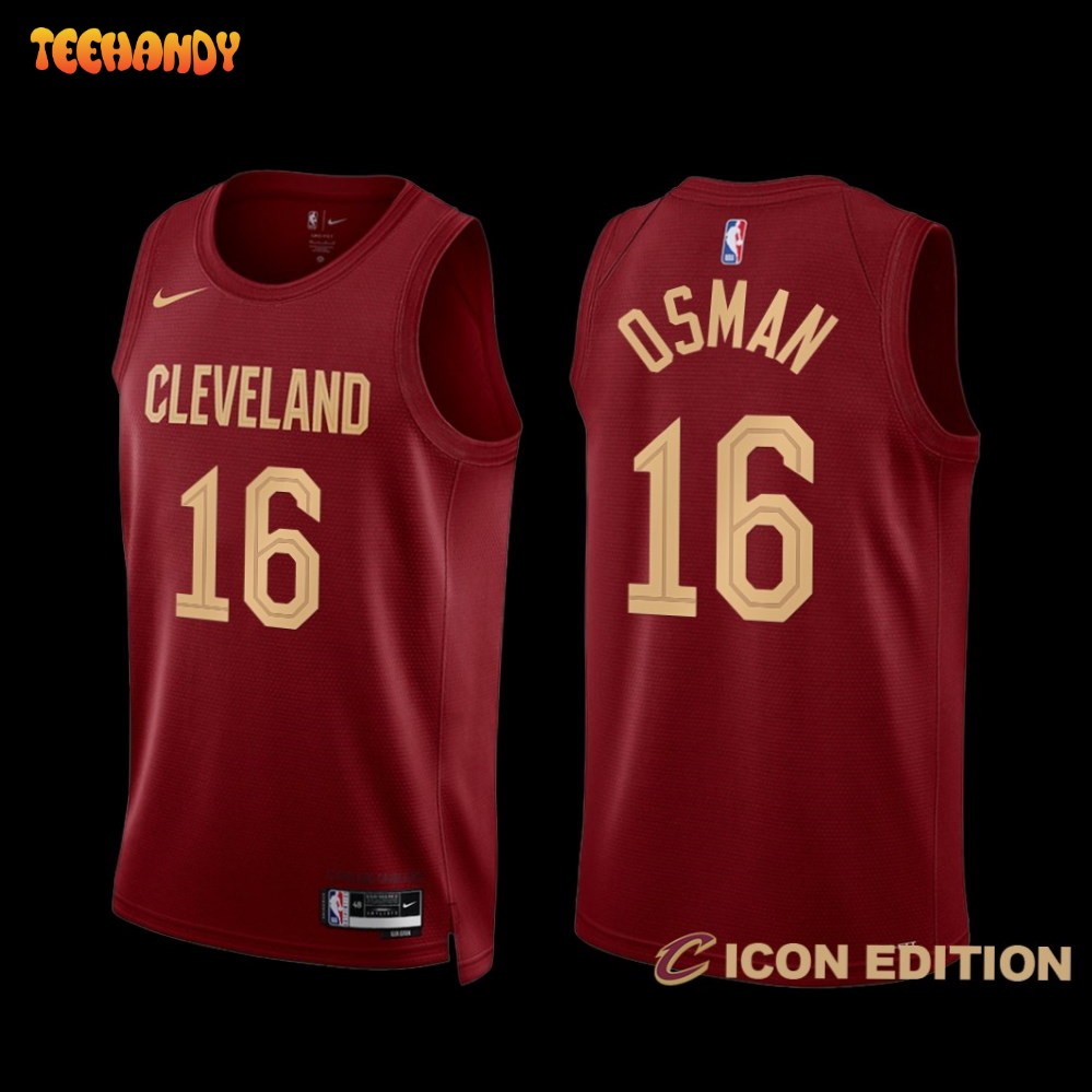 Cleveland Cavaliers Cedi Osman 2022-23 Icon Edition Jersey Wine