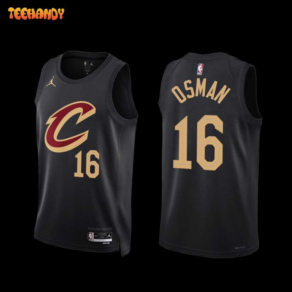 Cleveland Cavaliers Cedi Osman 2022-23 Statement Edition Jersey Black