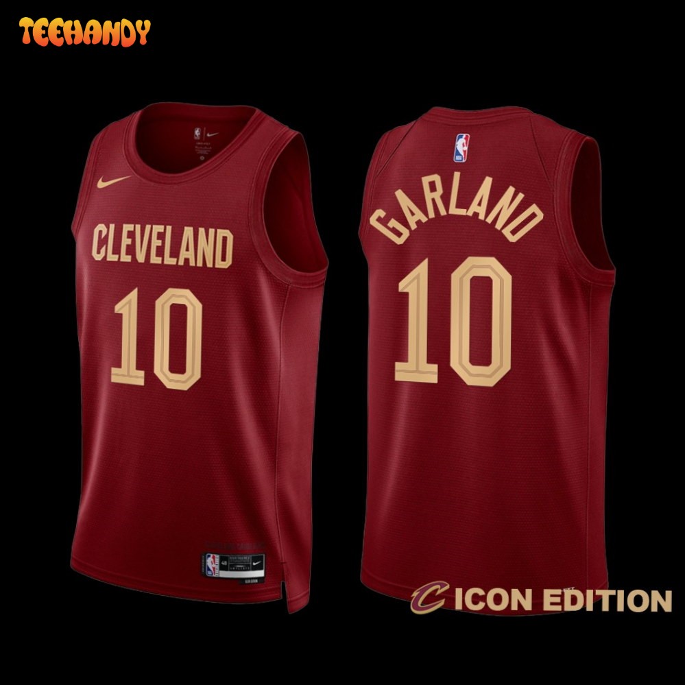 Cleveland Cavaliers Darius Garland 2022-23 Icon Edition Jersey Wine