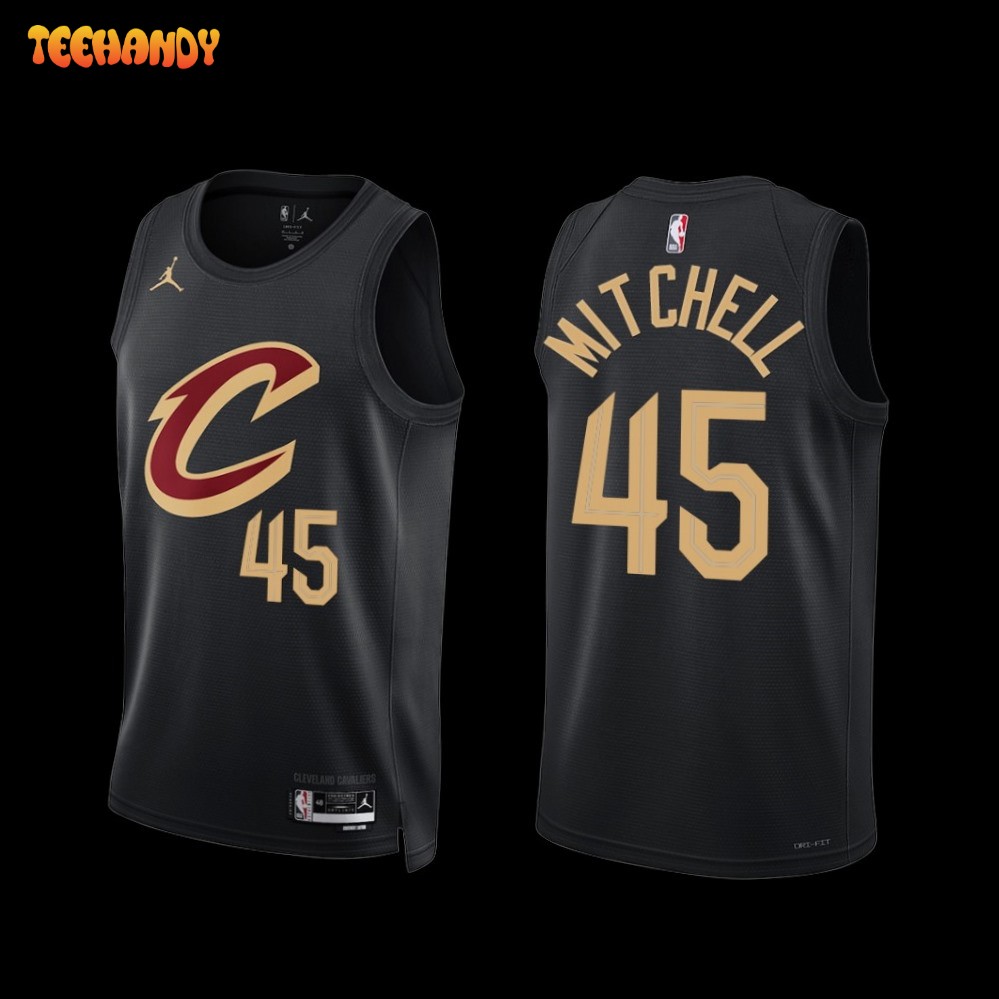 Cleveland Cavaliers Donovan Mitchell 2022-23 Statement Edition Jersey Black