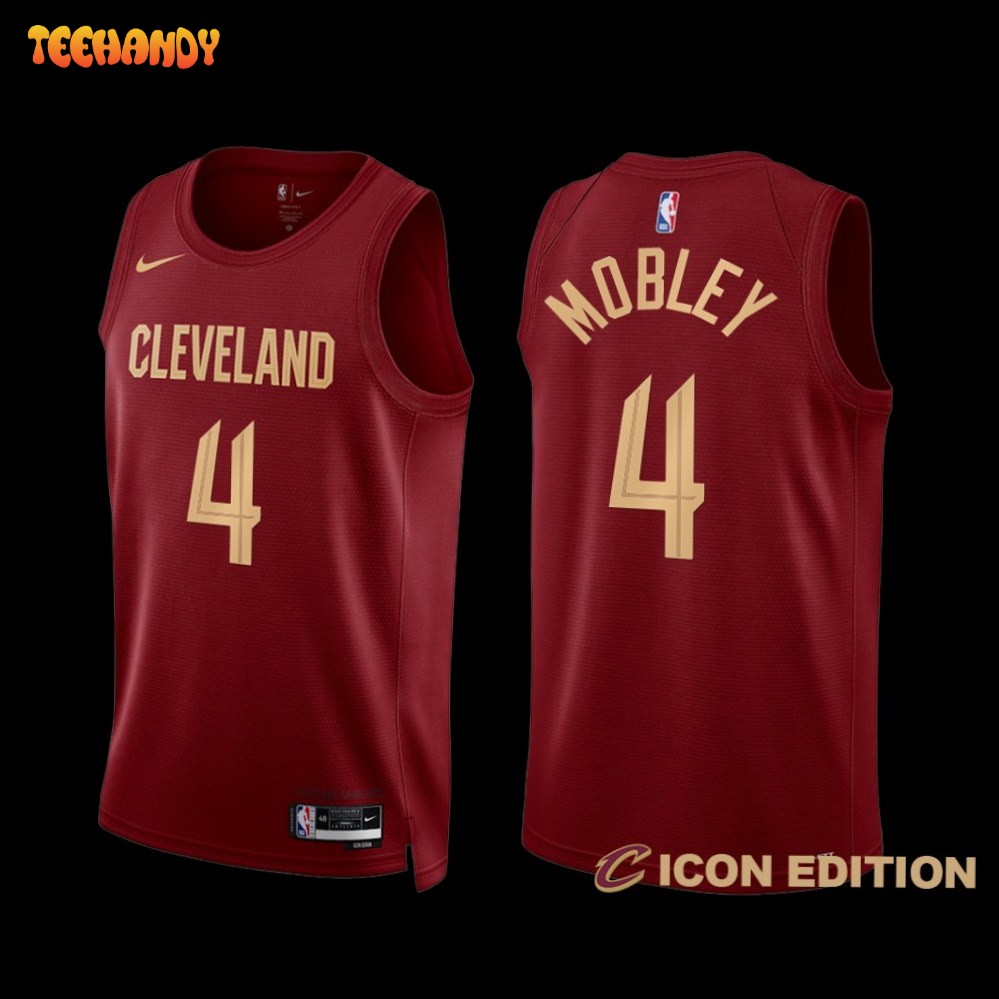 Cleveland Cavaliers Evan Mobley 2022-23 Icon Edition Jersey Wine