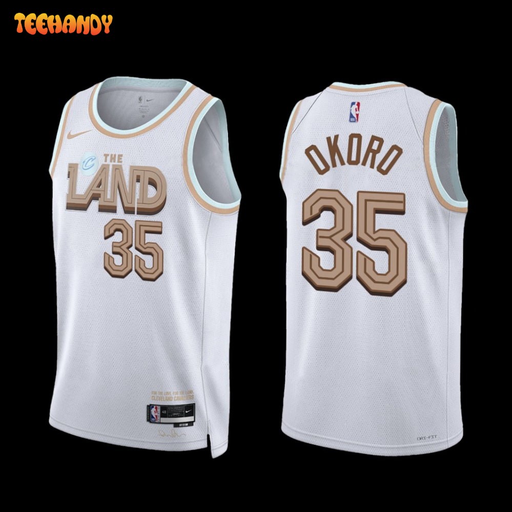 Cleveland Cavaliers Isaac Okoro 2022-23 City Edition Jersey White