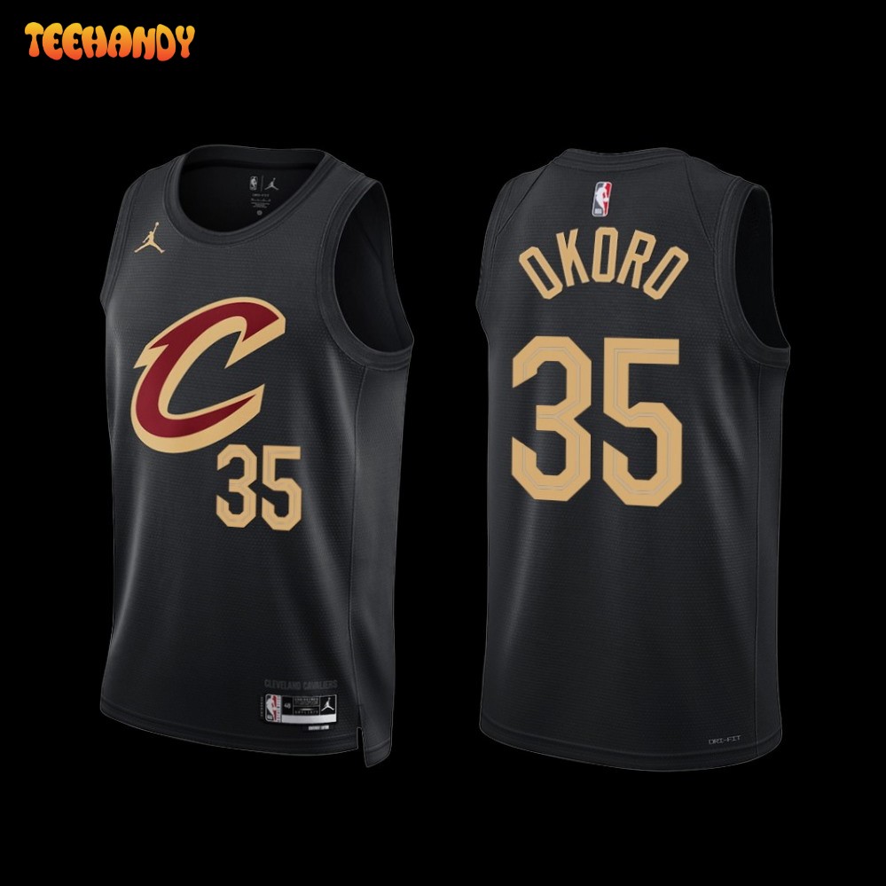 Cleveland Cavaliers Isaac Okoro 2022-23 Statement Edition Jersey Black