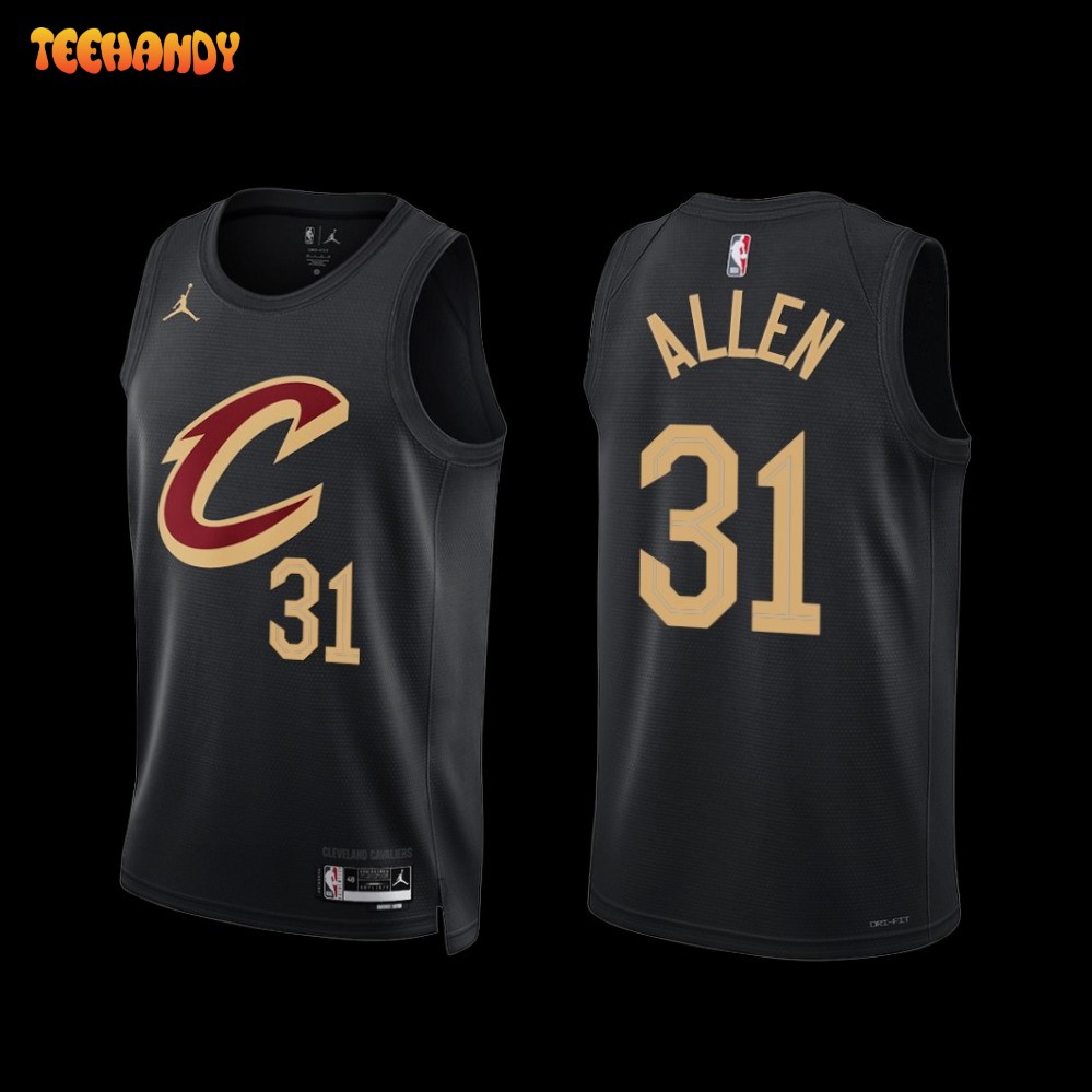 Cleveland Cavaliers Jarrett Allen 2022-23 Statement Edition Jersey Black