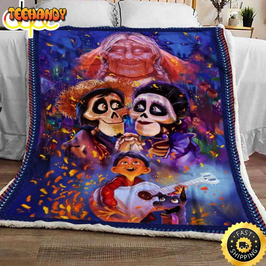 Coco Movie Disney Blanket Gift For Fans Movie Disney