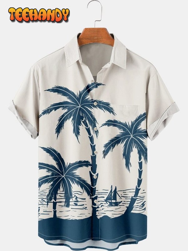 Coconut Tree Hawaiian Shirt, Summer Vibe Hawaii Shirt, Gift For Him