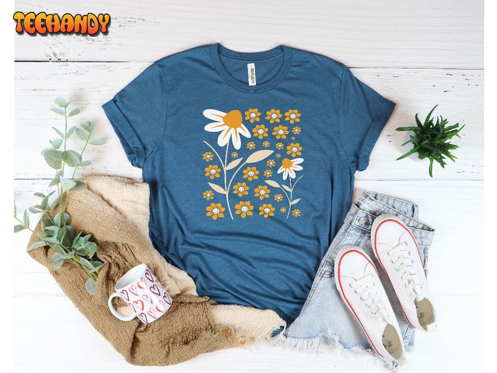 Cool Vintage Botanical Tee Vintage Boho Wildflowers Shirt