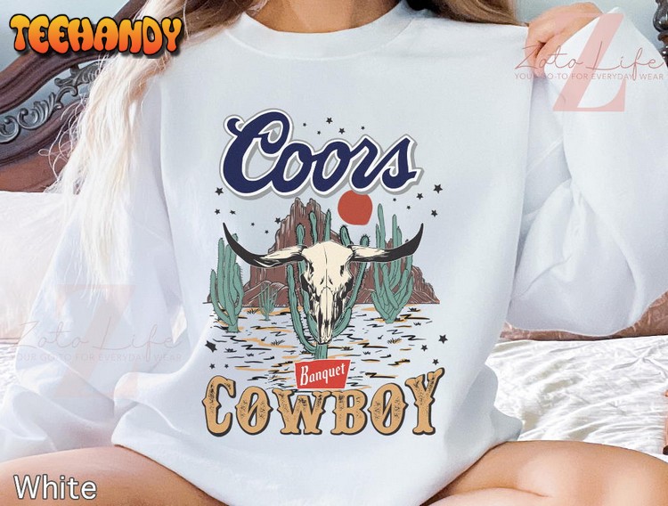 Coors Cowboy Shirt, Western Retro T-Shirt, Rodeo Country Tee