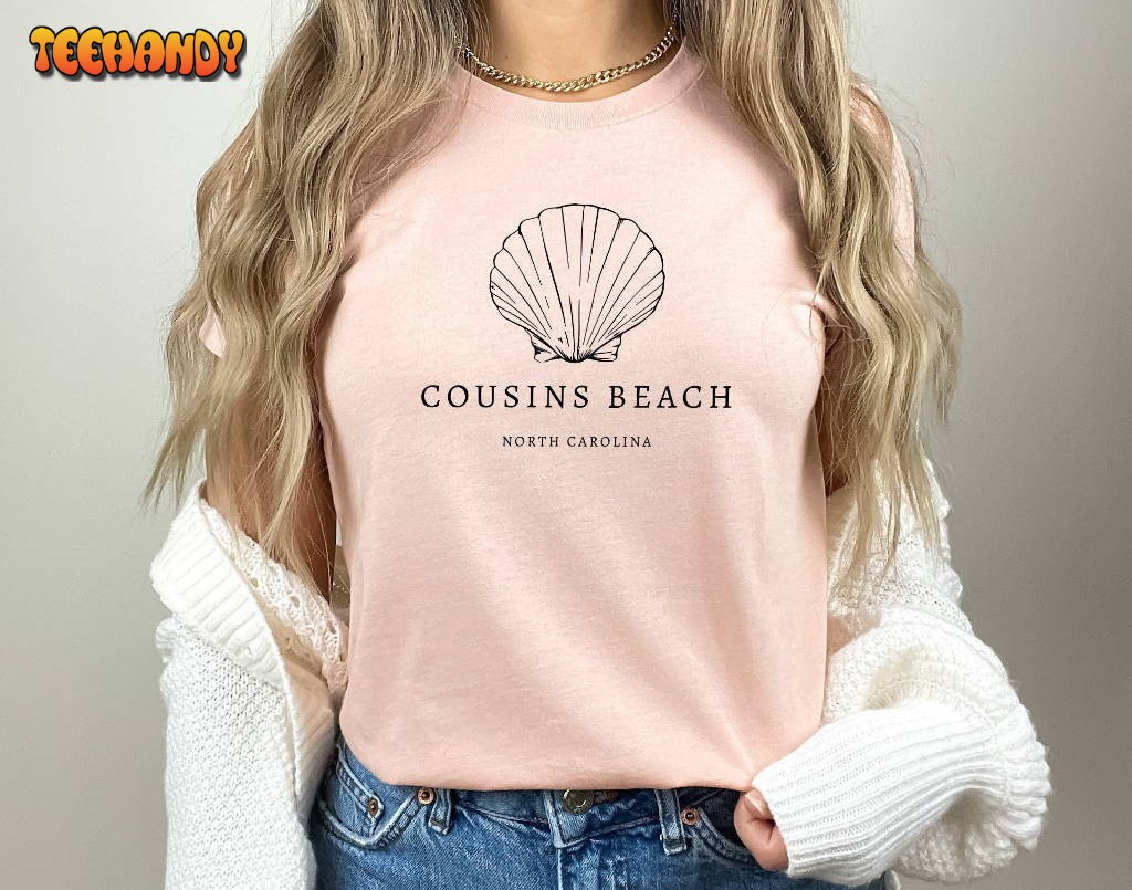 Cousins Beach Sea Shell Shirt, North Carolina Summer Trendy T-Shirt