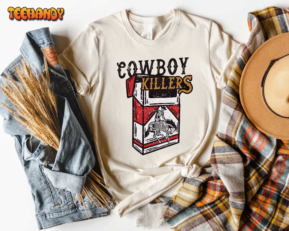 Cowboy Killers Shirt,Skeleton Cowboy Shirt,Skeleton Cigarettes Shirt