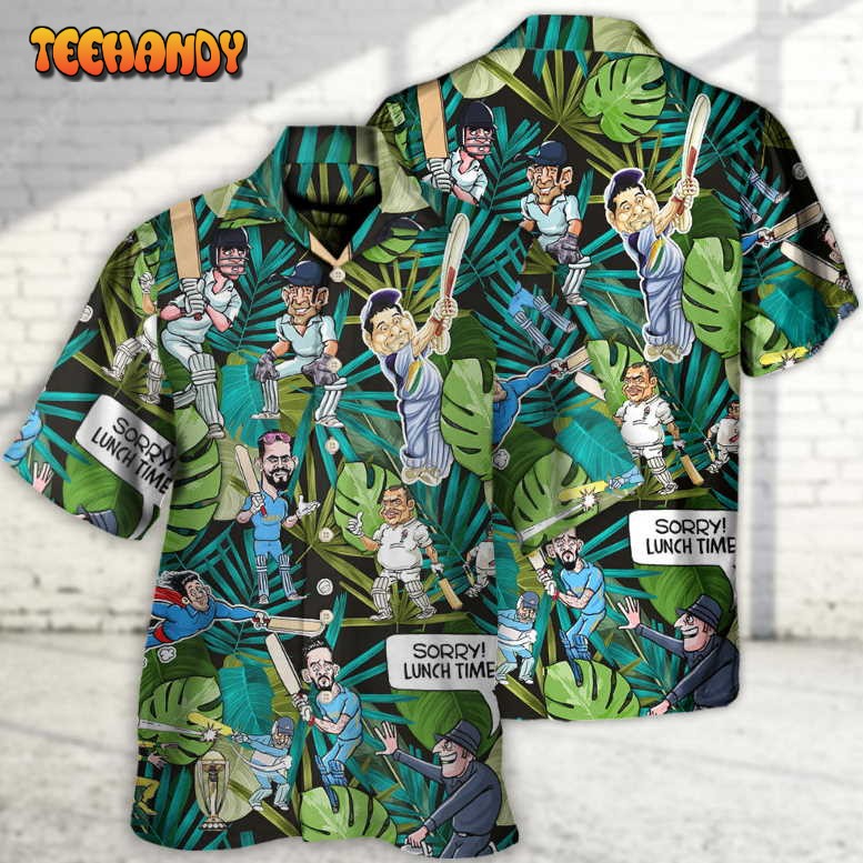 Cricket Sport Funny Play Tropical Vibe Hawaiian Shirt