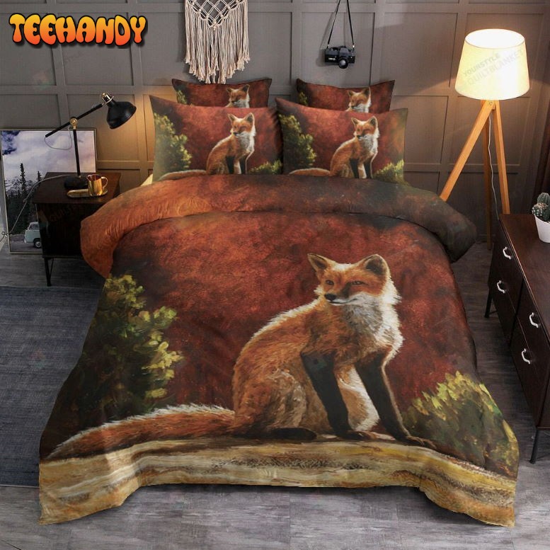 Cute Fox Sitting Bedding Sets