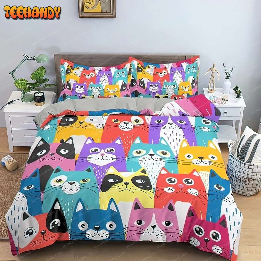 Cute Funny Cats Kids Toddler Bedding Sets