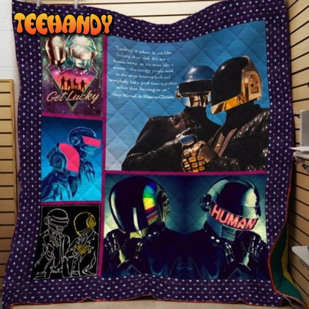 Daft Punk Printing 3D Customized Quilt Blanket