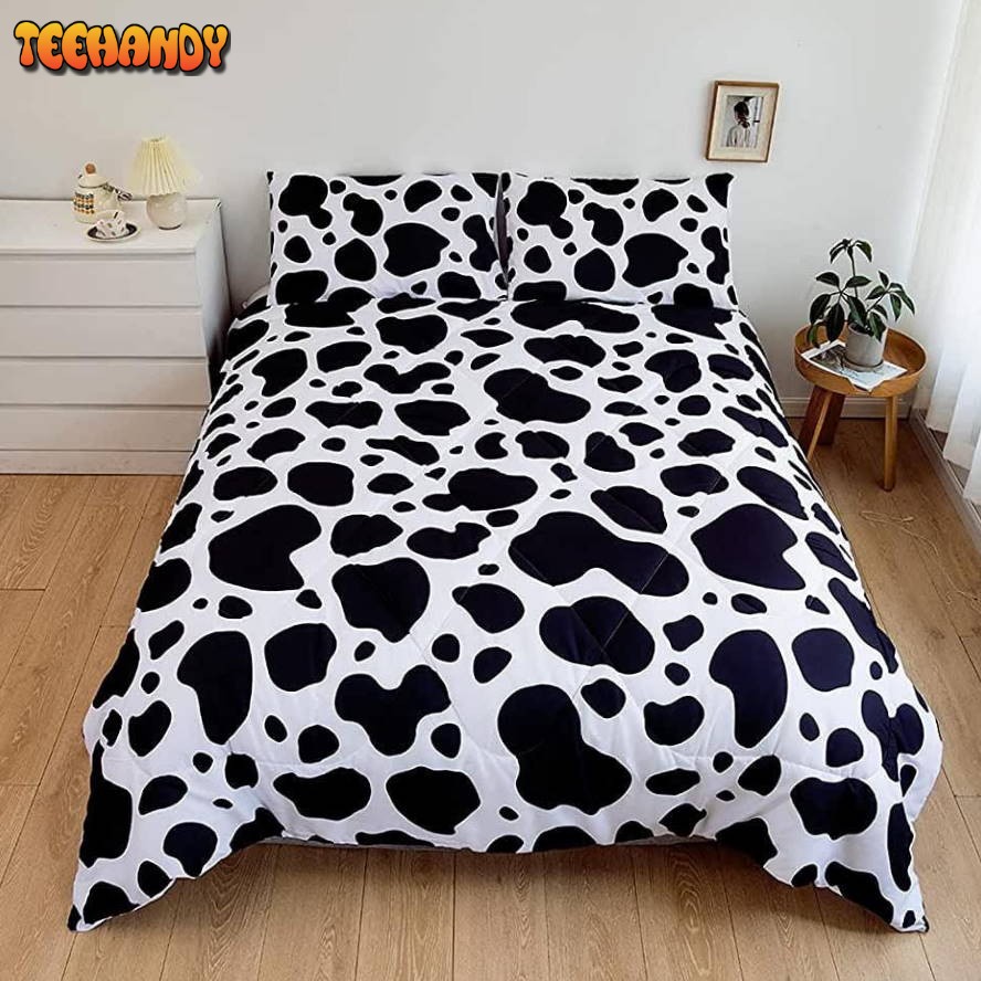 Dairy Cow Skin Print Pattern Bedding Sets