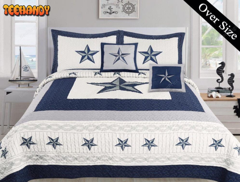 Dallas Cowboy Navy Blue Western Star Bedding Sets