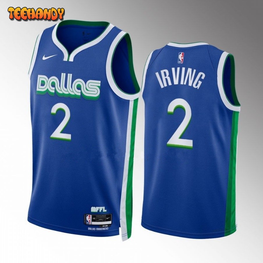 Dallas Mavericks Kyrie Irving 2022-23 Blue City Edition Jersey