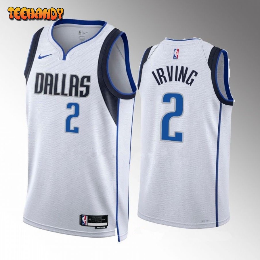 Dallas Mavericks Kyrie Irving White Association Edition Jersey