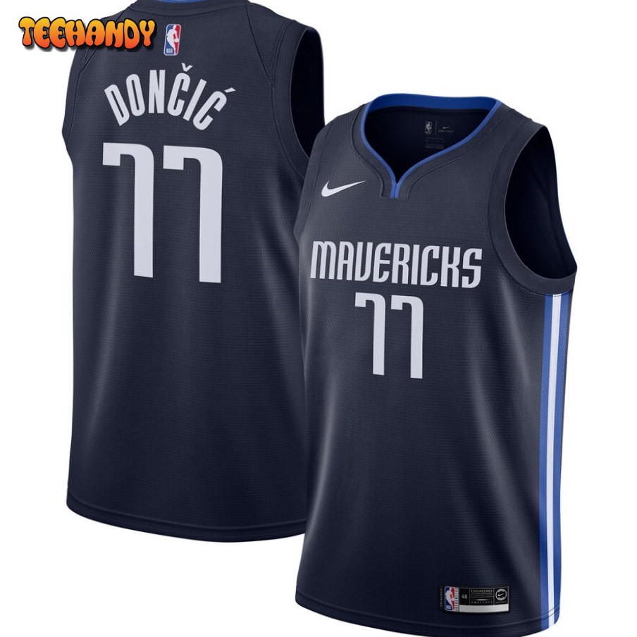 Dallas Mavericks Luka Doncic 2020 Navy Statement Jersey