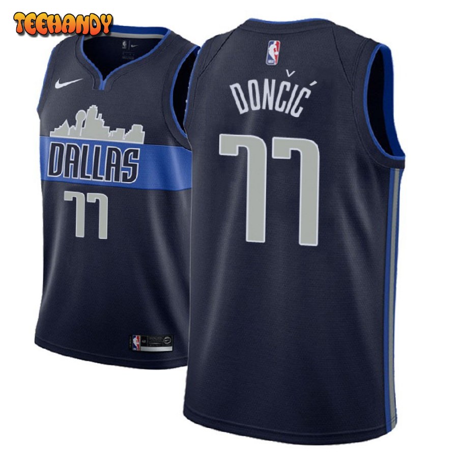 Dallas Mavericks Luka Doncic Navy Statement Jersey