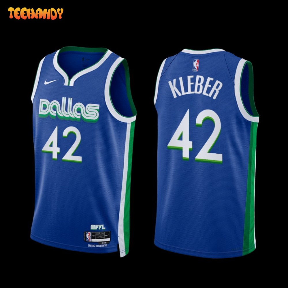 Dallas Mavericks Maxi Kleber 2022-23 City Edition Jersey Blue