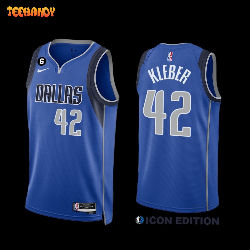 Dallas Mavericks Maxi Kleber 2022-23 Icon Edition Jersey Royal