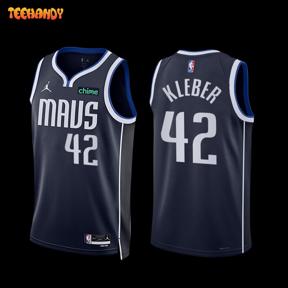 Dallas Mavericks Maxi Kleber 2022-23 Statement Edition Jersey Navy