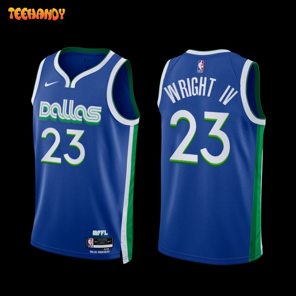 Dallas Mavericks McKinley Wright IV 2022-23 City Edition Jersey Blue