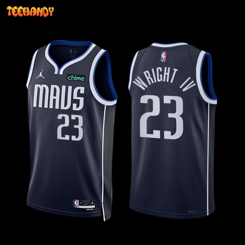 Dallas Mavericks McKinley Wright IV 2022-23 Navy Statement Edition Jersey