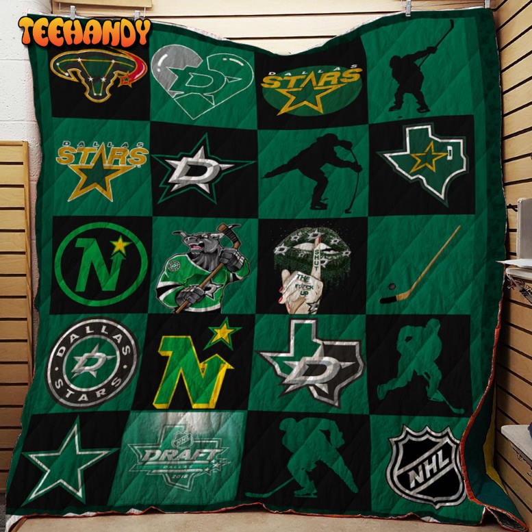 Dallas Stars 3D Customized Quilt Blanket