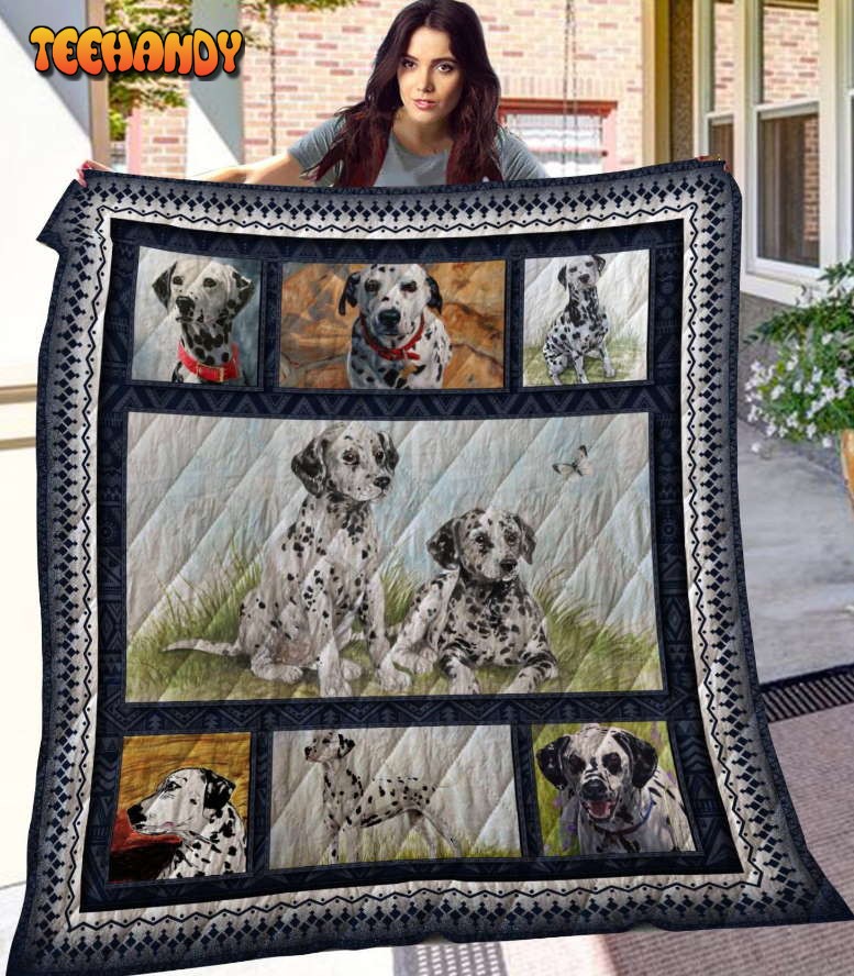 Dalmatian 3D Customized Quilt Blanket