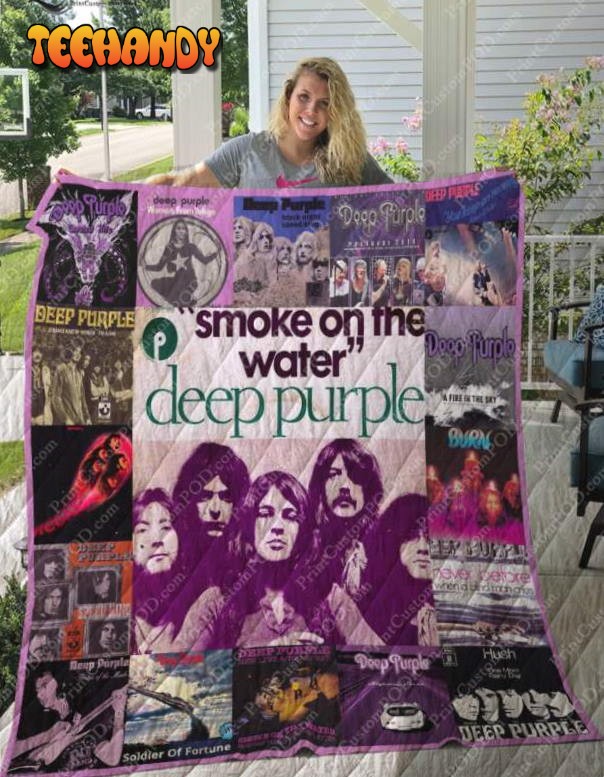 Deep Purple Albums For Fans Version 3D Quilt Blanket