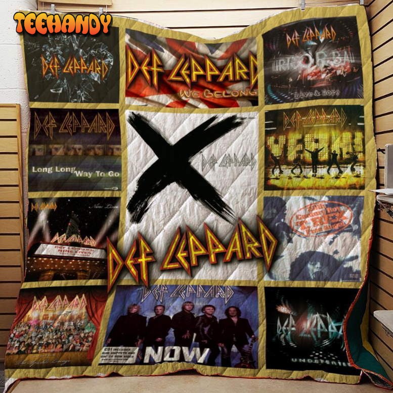 Def Leppard Singles Quilt Blanket