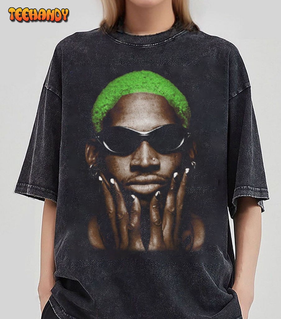 Dennis Rodman Fluo T-Shirt, Dennis Rodman Retro 90s Shirt