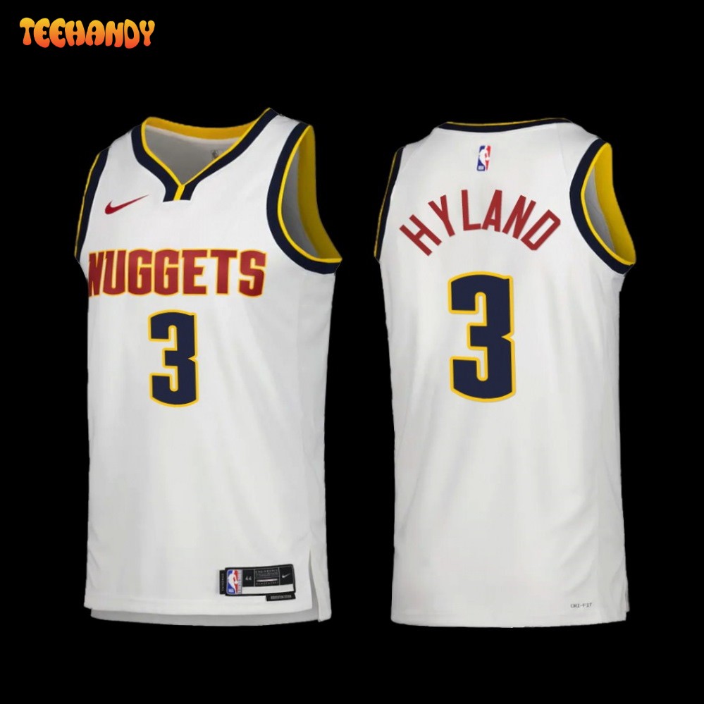 Denver Nuggets Bones Hyland 2022-23 White Association Edition Jersey