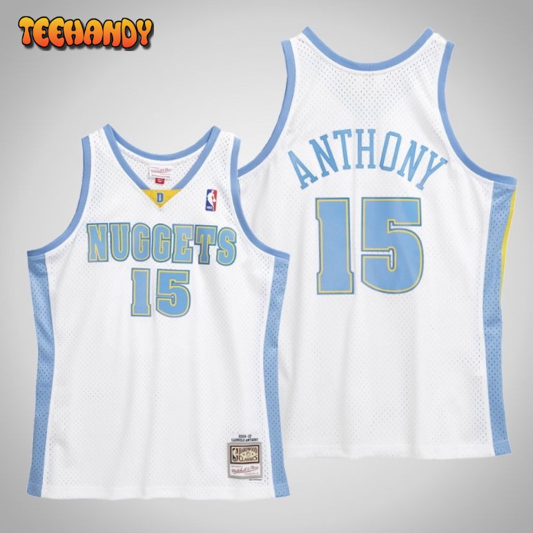 Denver Nuggets Carmelo Anthony White 2006 2007 Throwback Jersey