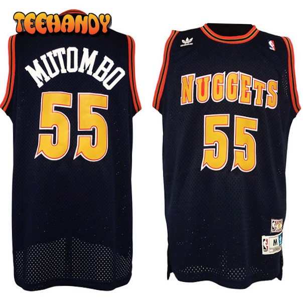 Denver Nuggets Dikembe Mutombo Black Throwback Jersey