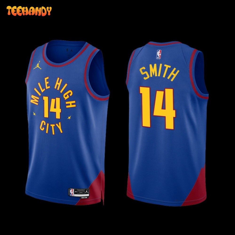 Denver Nuggets Ish Smith 2022-23 Statement Edition Mile High City Jersey Blue